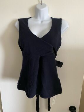 Ralph Lauren Black Label cashmere Wrap V-Neck Top